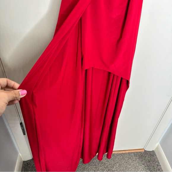 NWT MISA Los Angeles Veronica Wrap Dress in Red - Picture 8 of 10